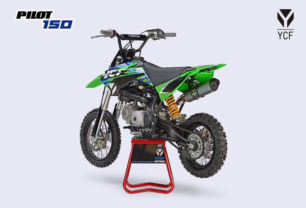 Pit bike riding